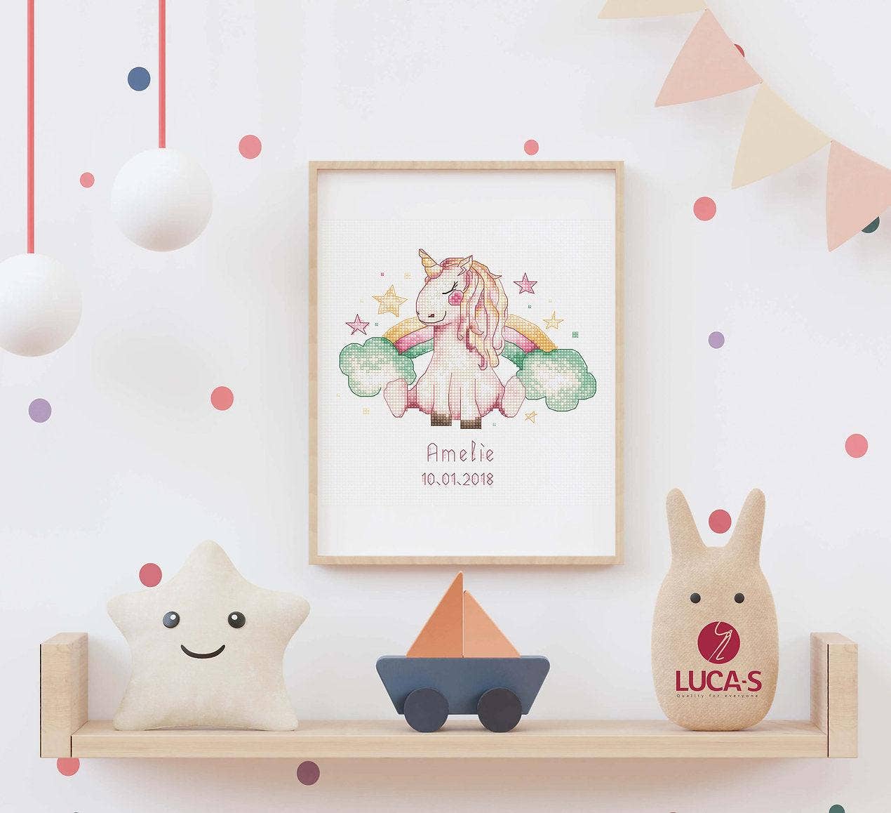 Cross Stitch Kit Luca-S - Unicorn, B1151