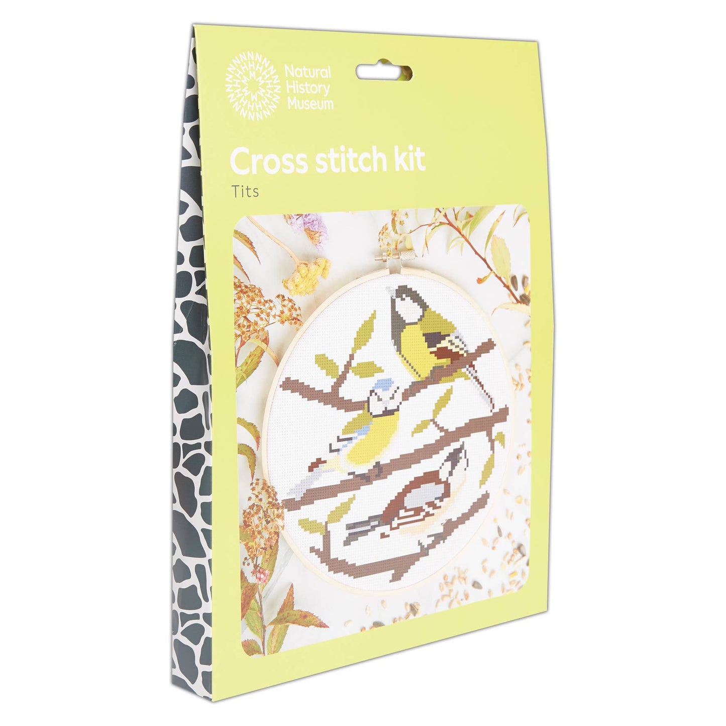 Natural History Museum Cross Stitch Kit, Tits Design 14cm