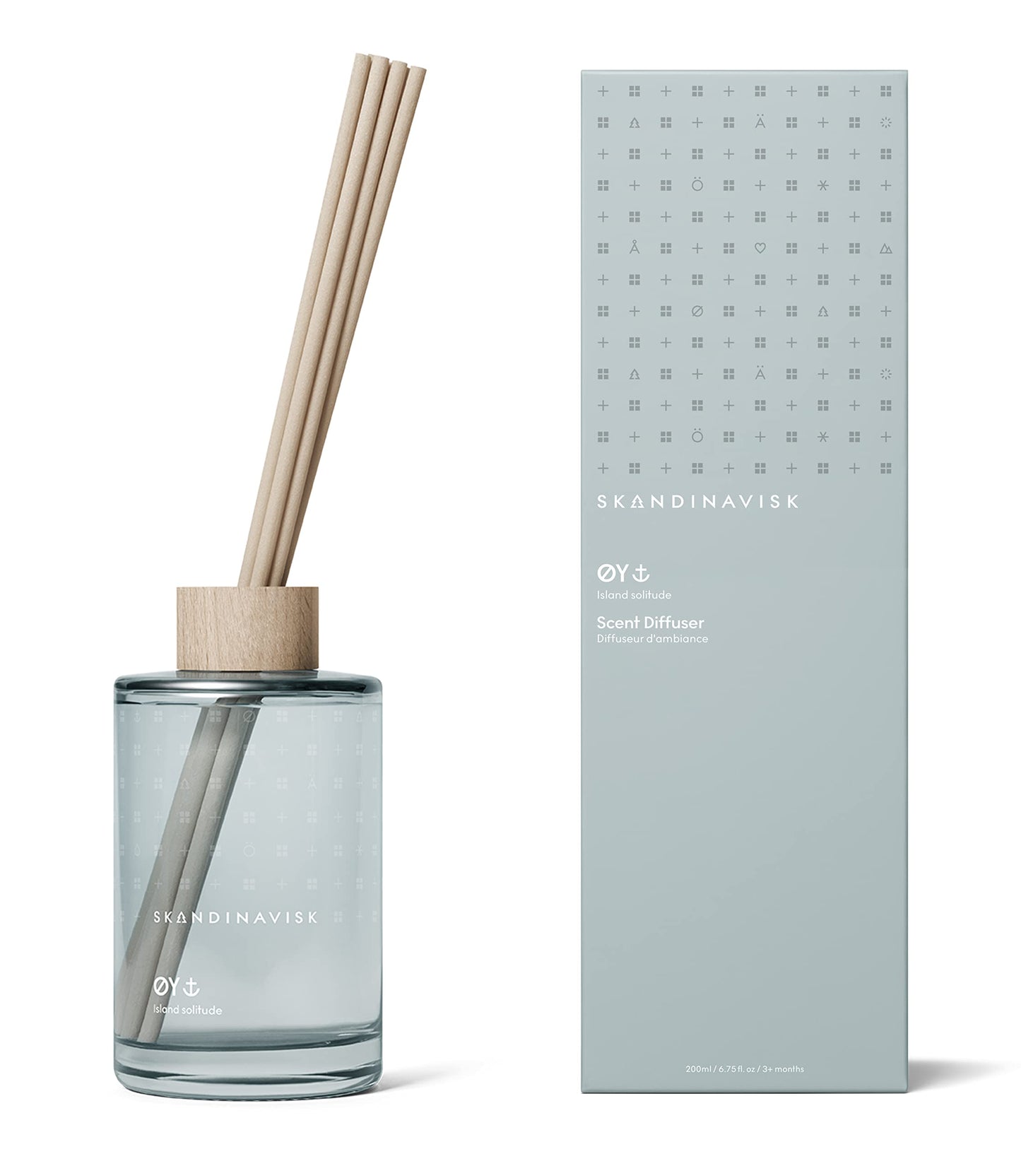 Skandinavisk HYGGE ‘Cosiness’ Reed diffuser with 8 Reeds, Lasts +3 Months, Scent Notes: Black tea and mint leaves, dried apples and baked cinnamon, 100 ml