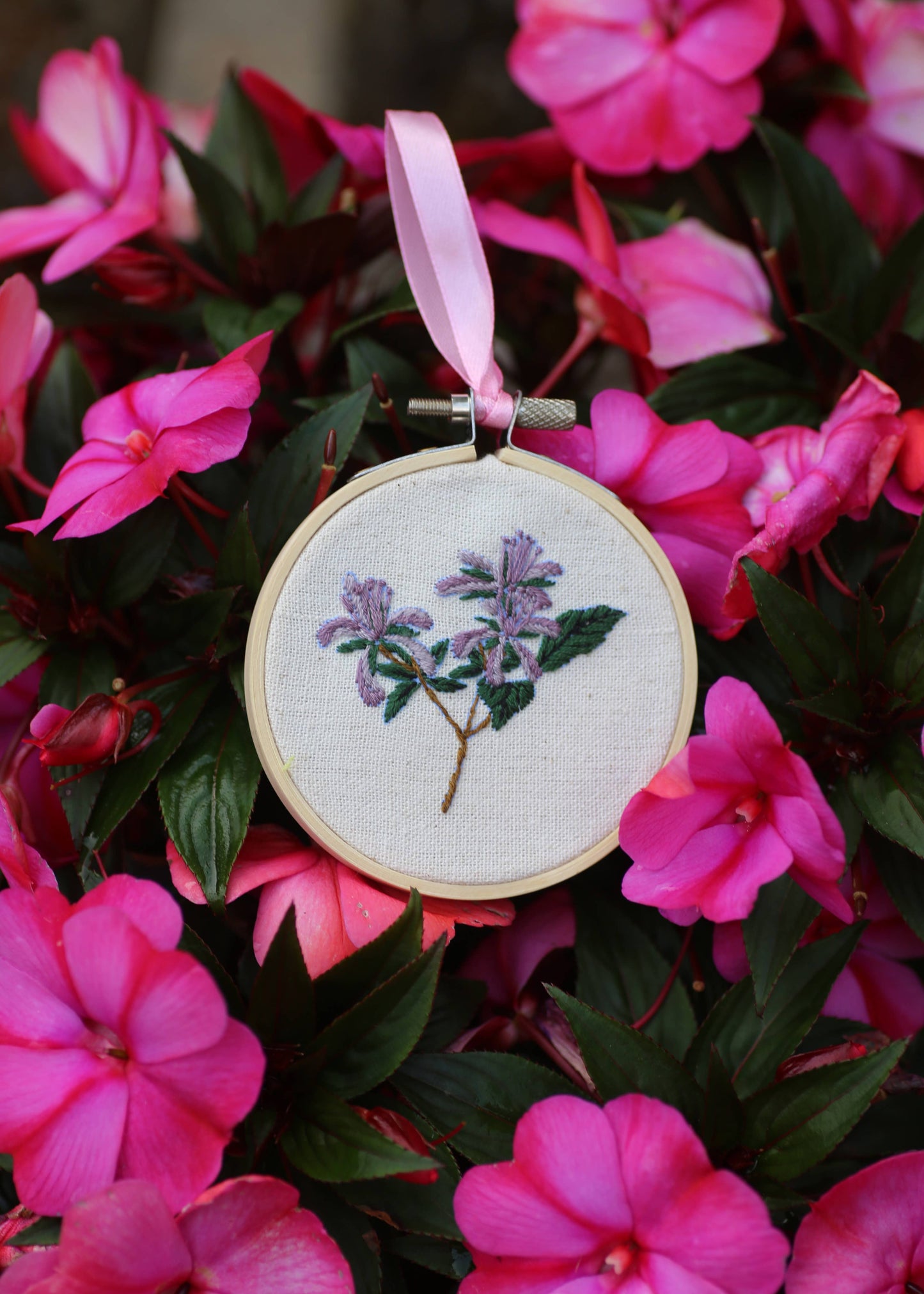 Royal Horticultural Society Embroidery Hoop Miniature Floral