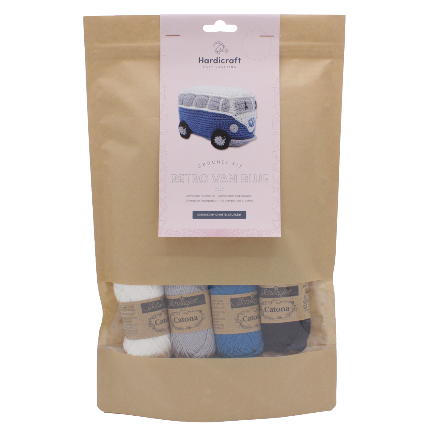 DIY Crochet Kit - Retro Van Blue