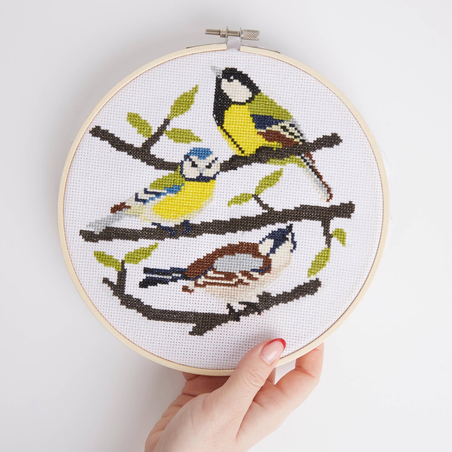 Natural History Museum Cross Stitch Kit, Tits Design 14cm