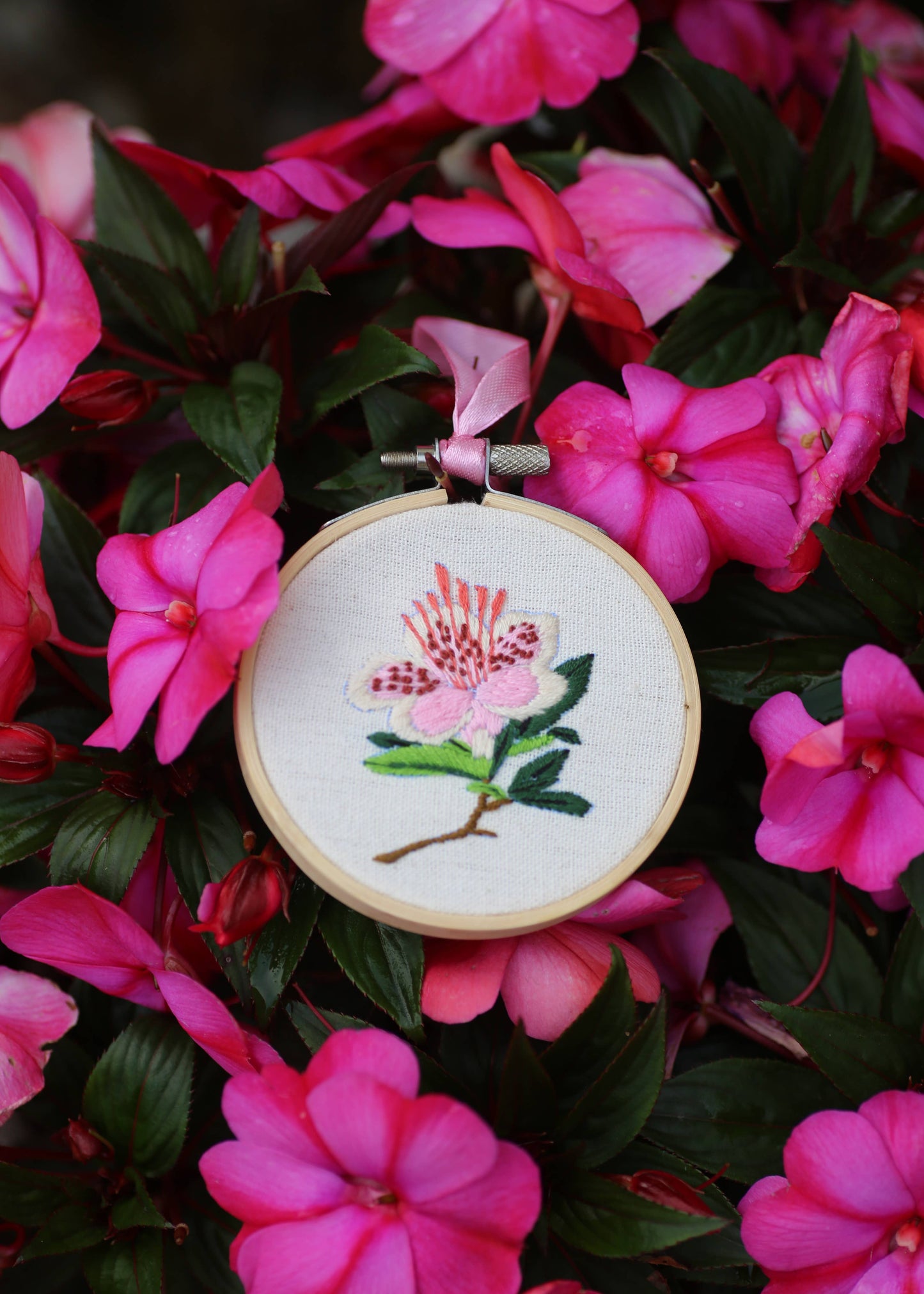 Royal Horticultural Society Embroidery Hoop Miniature Floral