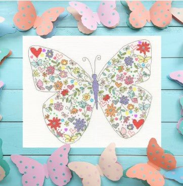 Bothy Threads Lovely Butterfly cross stitch kit