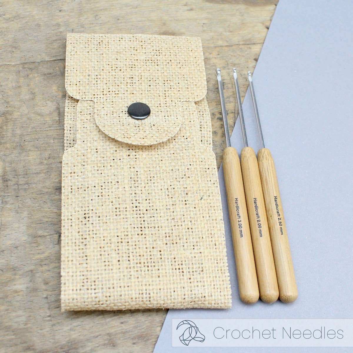 Little Blossom Shop now stock crochet needles are made of durable aluminum and silver anodized. The comfortably shaped bamboo handle Sizes included: 2 mm, 2.5 mm, 3 mm