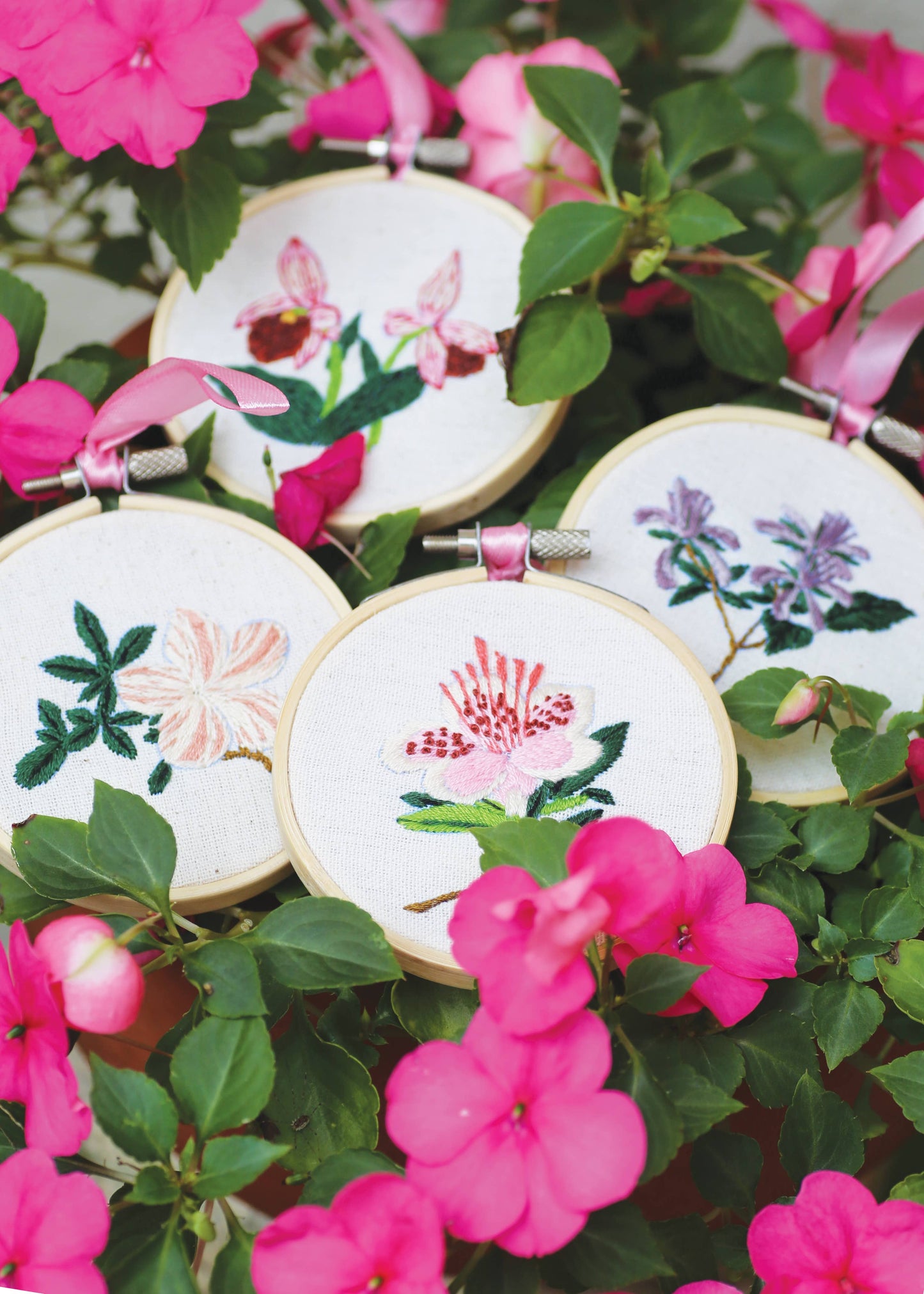 Royal Horticultural Society Embroidery Hoop Miniature Floral