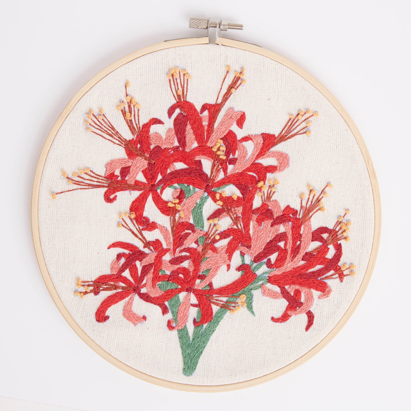 Royal Horticultural Society Embroidery Hoop, Guernsey Lily
