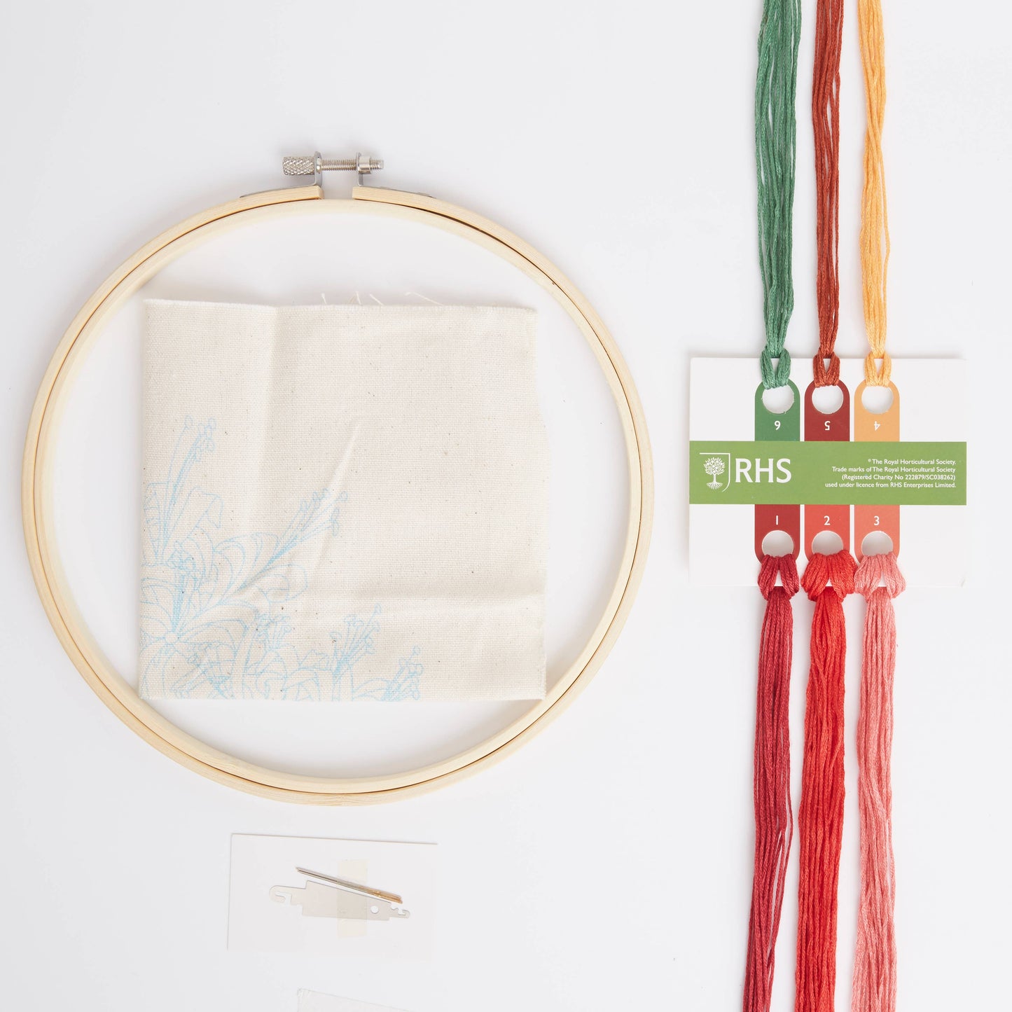 Royal Horticultural Society Embroidery Hoop, Guernsey Lily