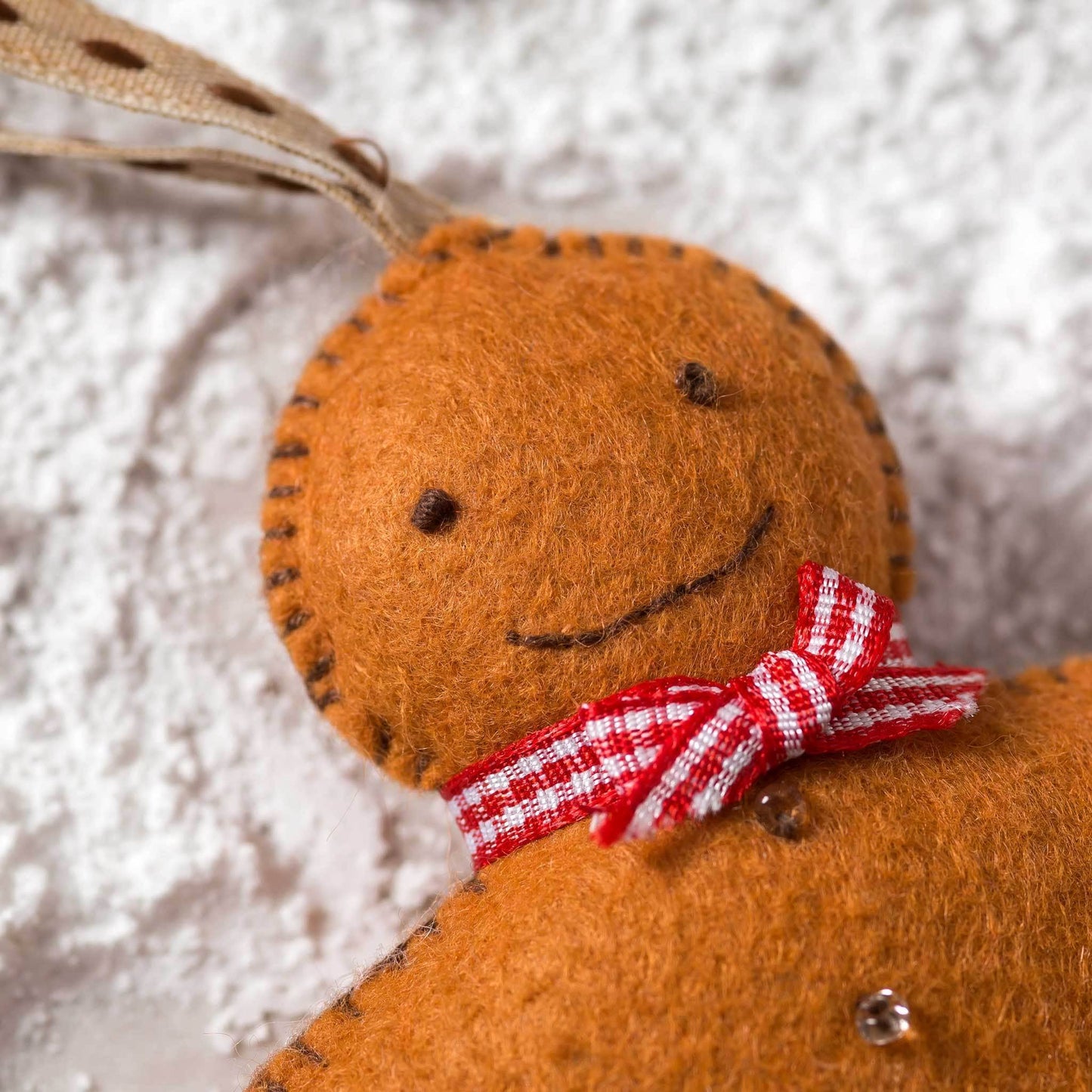 Gingerbread Man Felt Craft Mini Kit: English