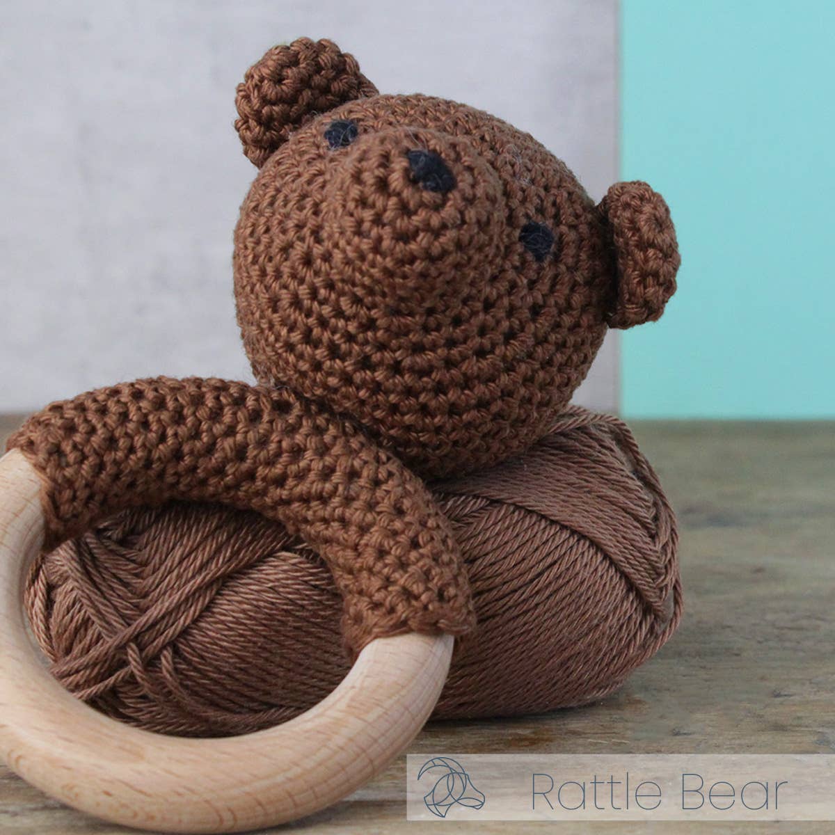 DIY Crochet Kit - Rattle Bear
