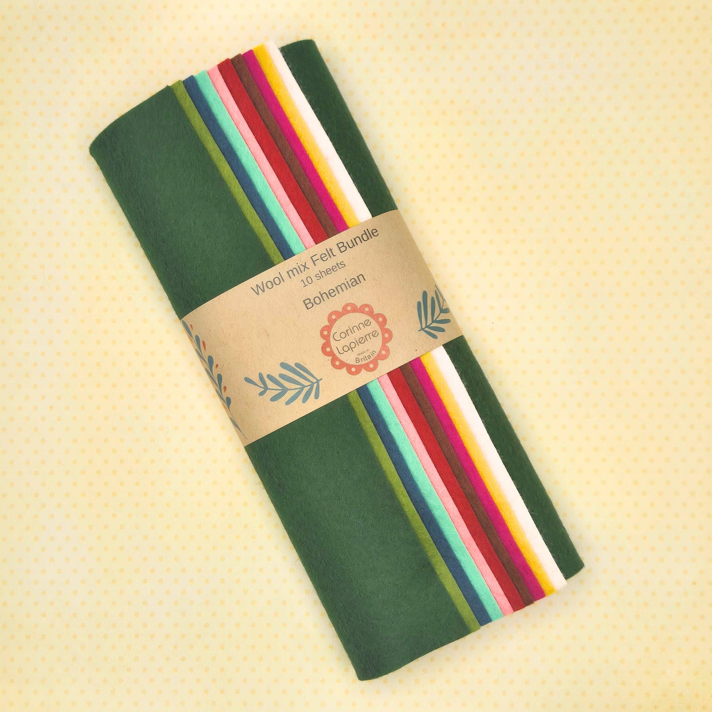 Felt Bundle of 10 Sheets - 10 themes: Bohemian