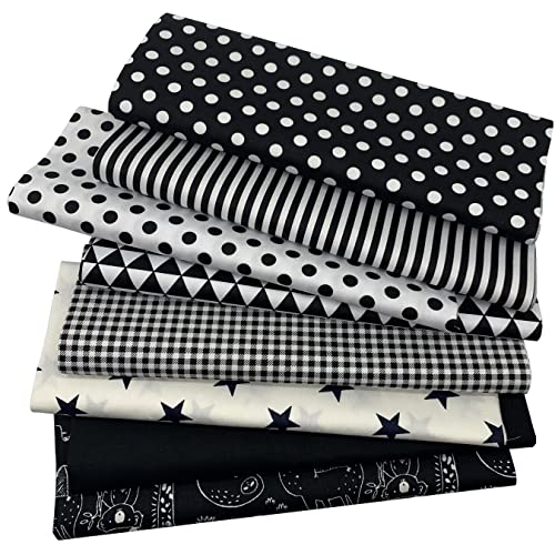 aufodara 8pcs Cotton Fabric Squares Patchwork 50 x 50cm Sewing Quilting Bundle DIY Crafting Fabric (Colors A)