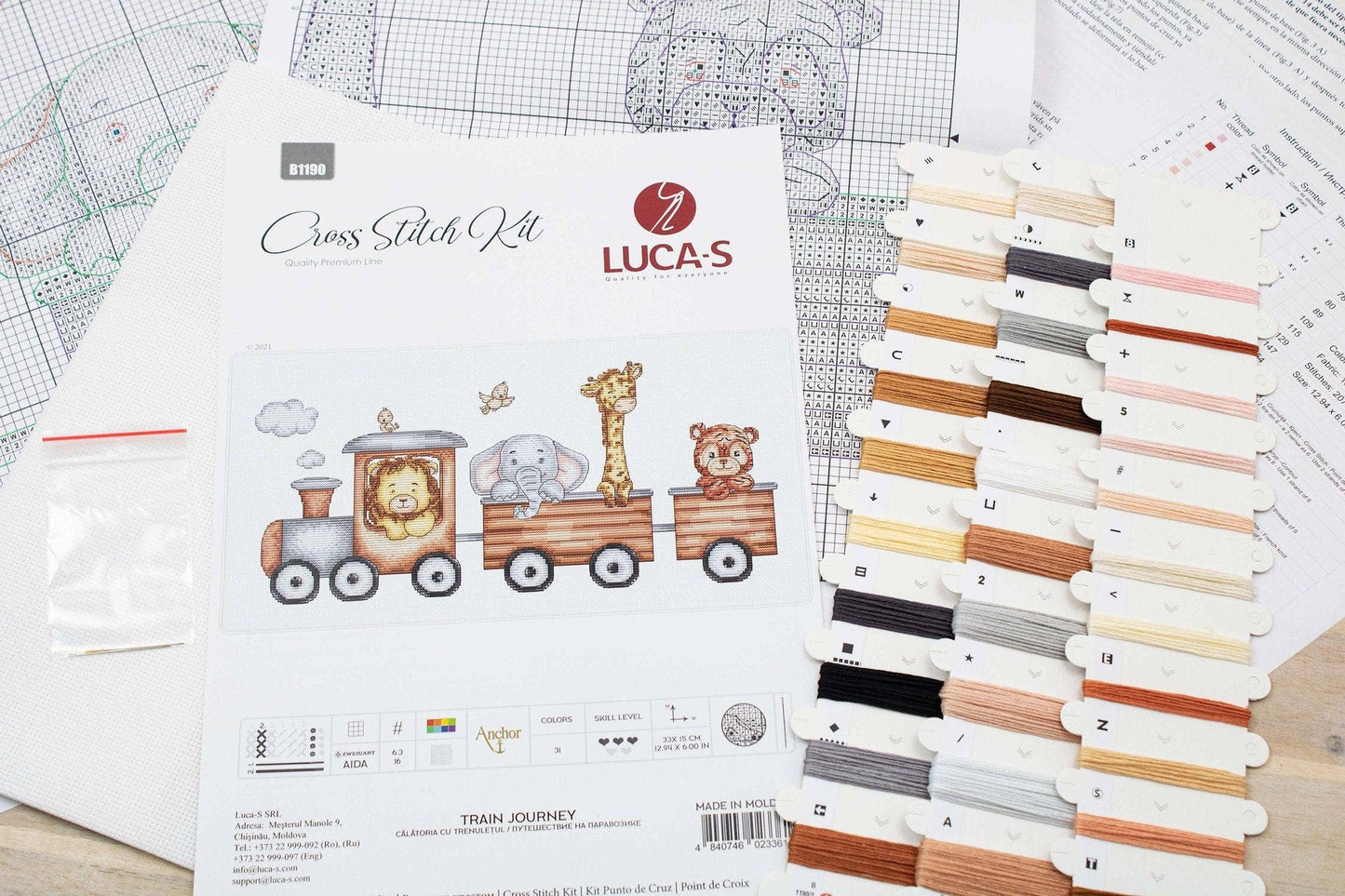 Cross Stitch Kit Luca-S - Train Journey, B1190