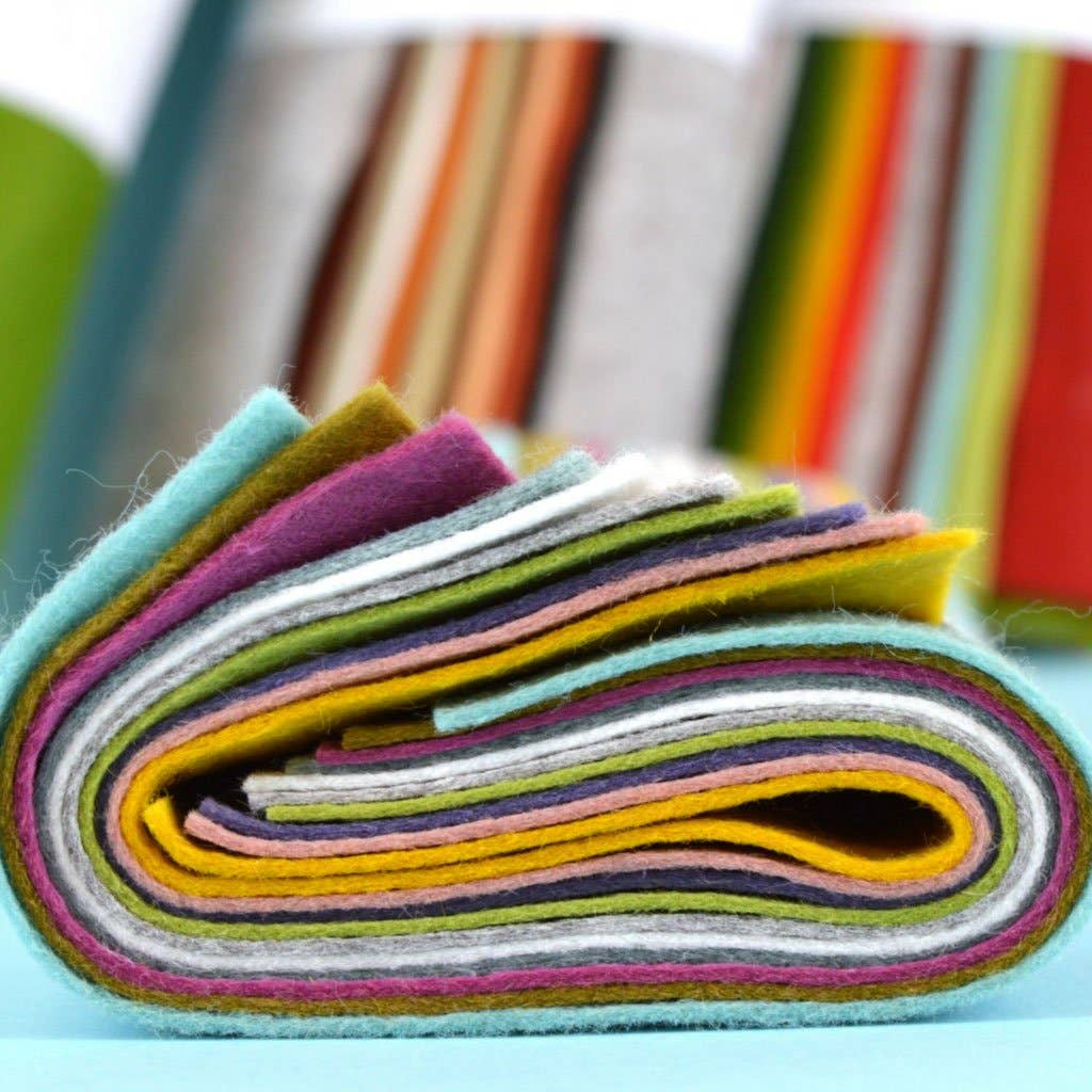 Felt Bundle of 10 Sheets - 10 themes: Bohemian