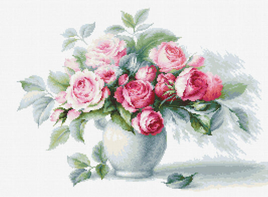 Cross Stitch Kit Luca-S - Etude with Roses, B2280