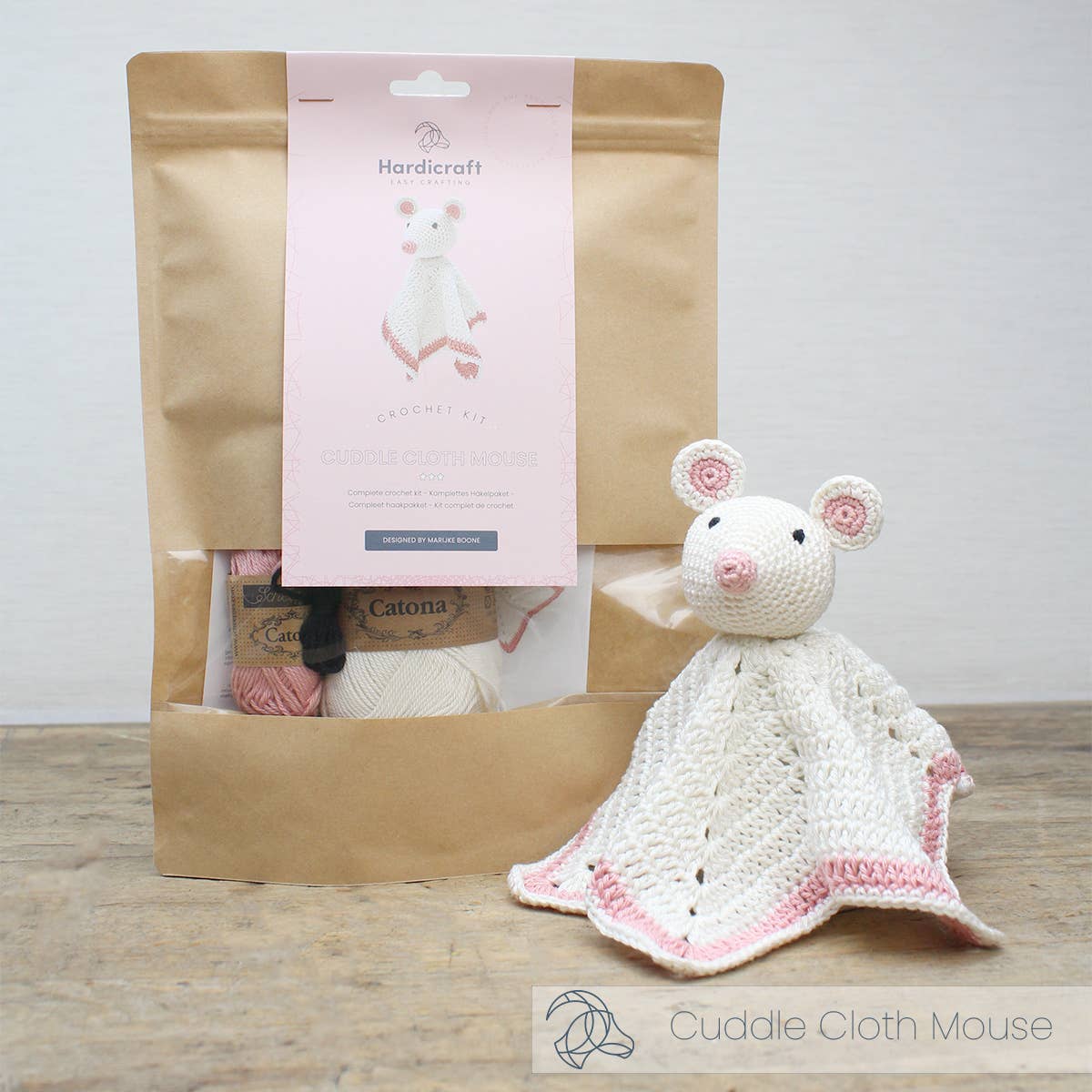 DIY Crochet Kit - Cuddle Cloth Mouse