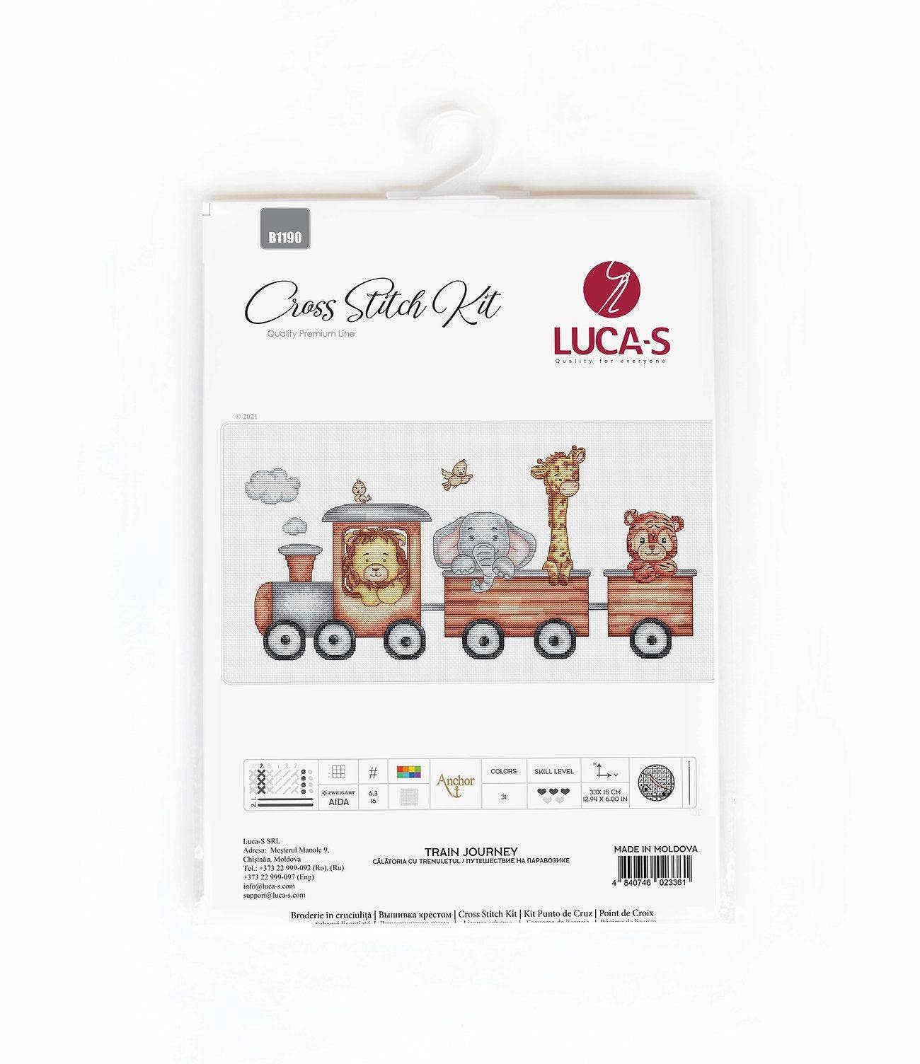 Cross Stitch Kit Luca-S - Train Journey, B1190
