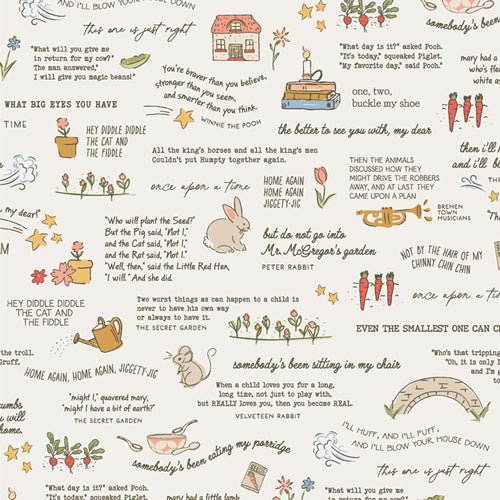 Bedtime Stories - Fat Quarter  Fabric Wonders