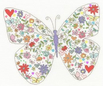 Bothy Threads Lovely Butterfly cross stitch kit