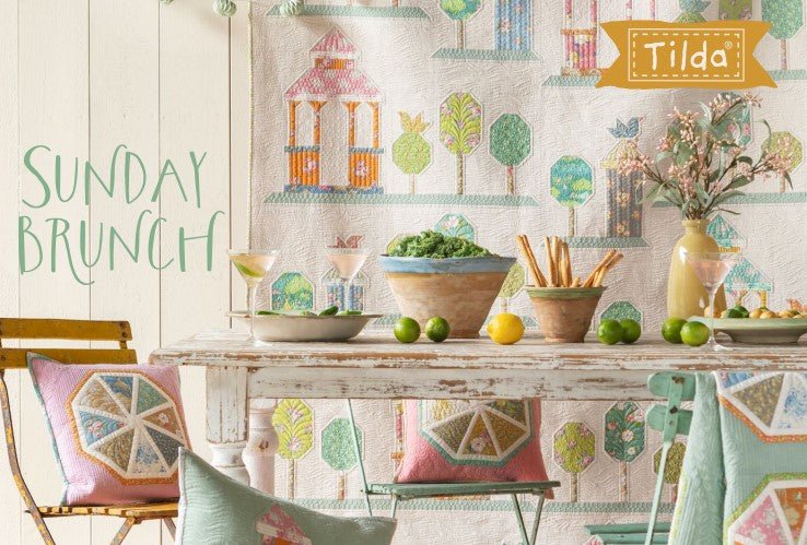 Fabric Charm Pack Sunday Brunch Assorted 40 Pieces