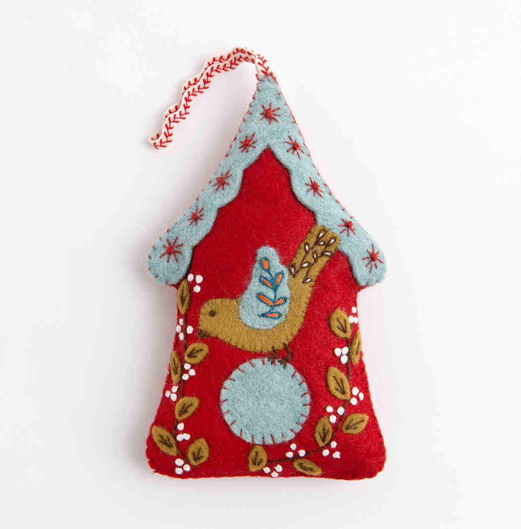 Folk Birdhouse Felt Craft Mini Kit