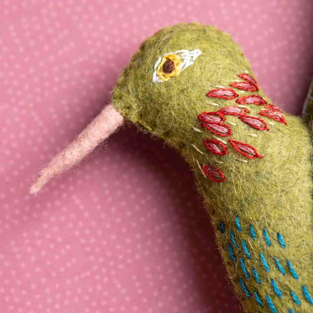 Hummingbird Felt Craft Mini Kit | Handmade | Corinne Lapierre