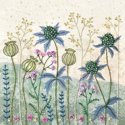 Sea Hollies Stitch Kit Beaks and Bobbins design