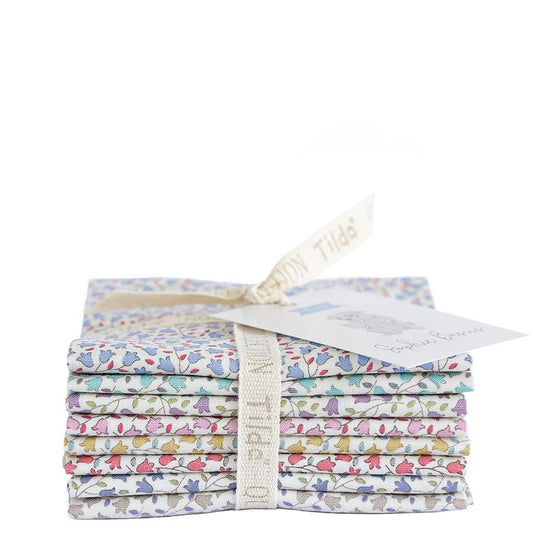 Little Blossom Shop now stock this bundle of 8 cotton fat eighth pieces. Assorted designs and colours. 