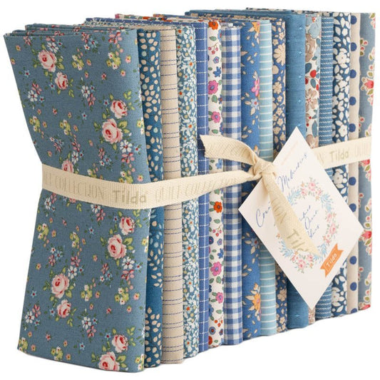 Little Blossom Shop now stock theses Tilda fabric bundles of 16 cotton fat quarter pieces. 100% cotton. Premium quality fabric.