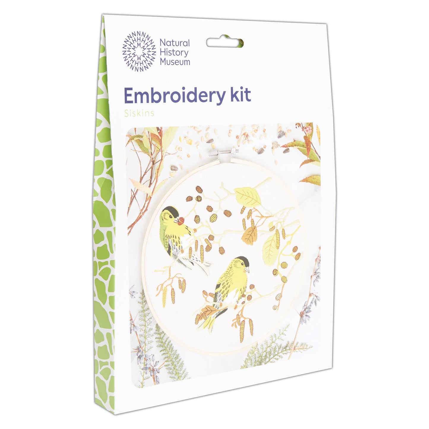 Natural History Museum Embroidery Hoop Kit, Siskins 8"