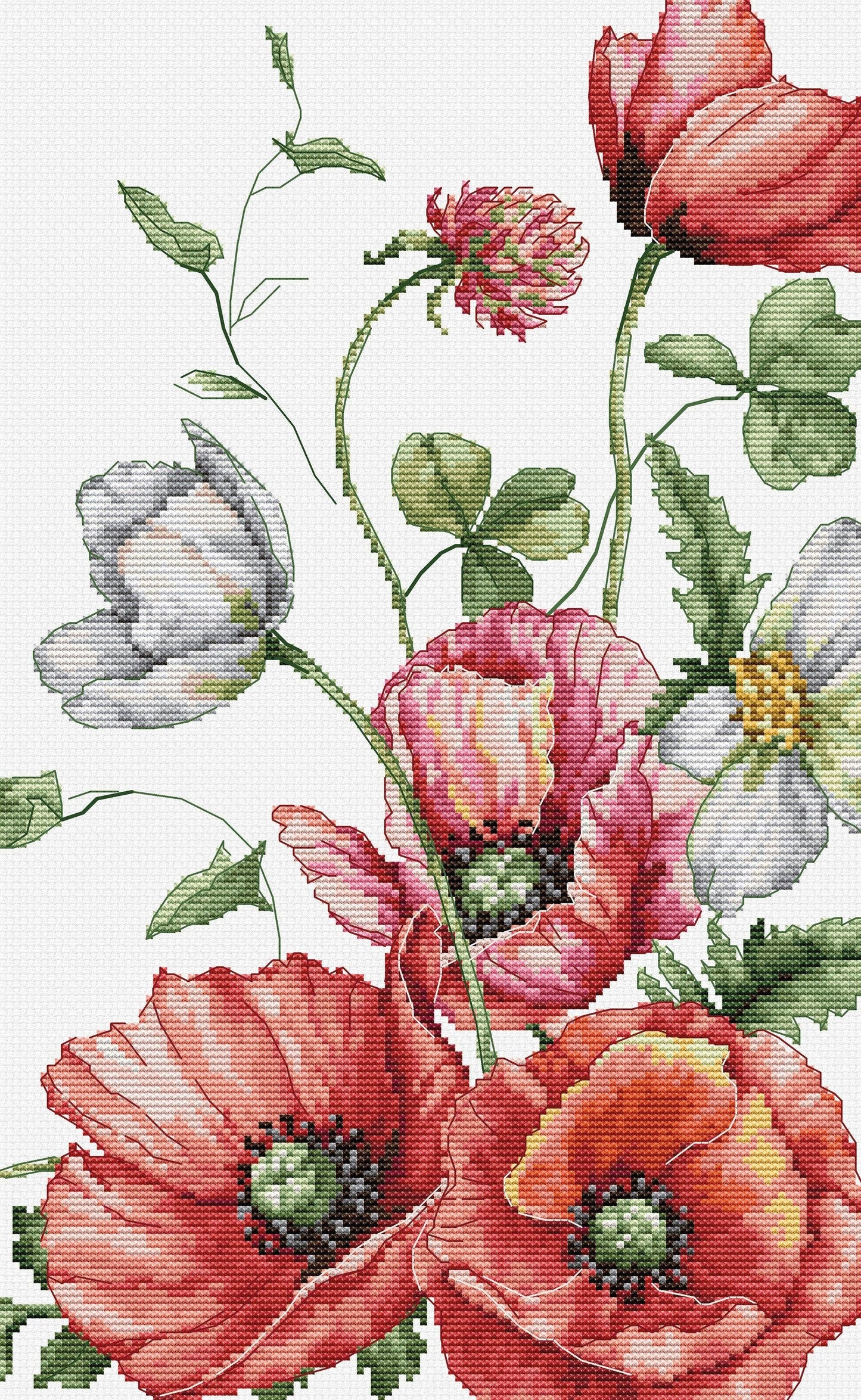 Cross Stitch Kit Luca-S - B7020, The Field Poppies
