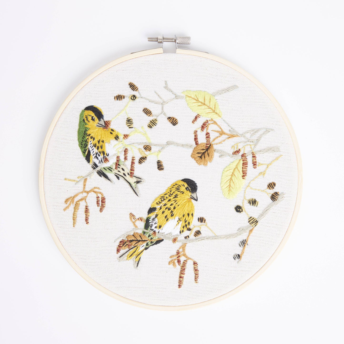 Natural History Museum Embroidery Hoop Kit, Siskins 8"