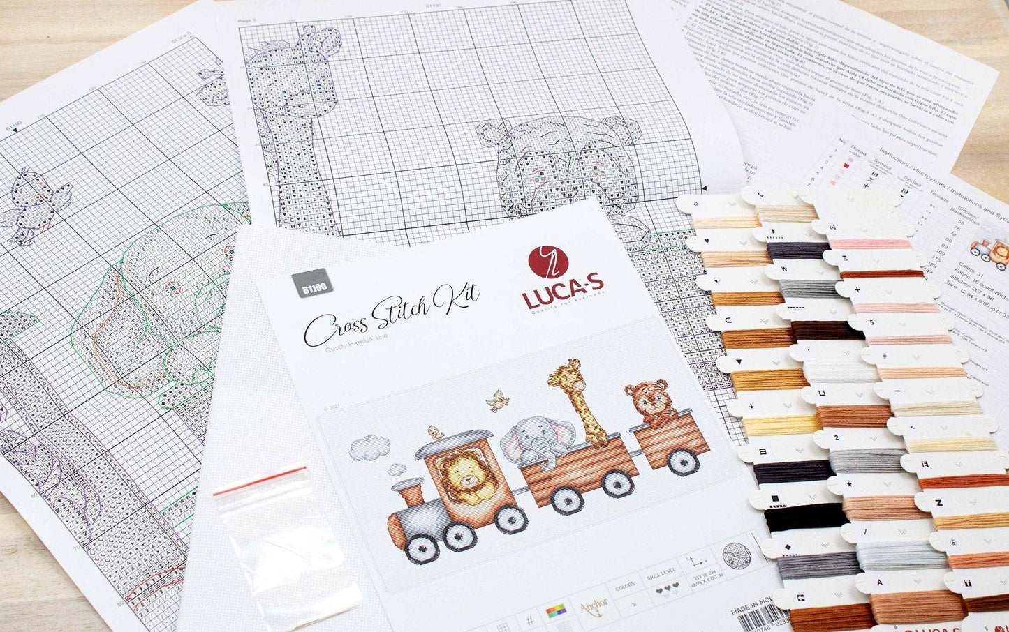 Cross Stitch Kit Luca-S - Train Journey, B1190