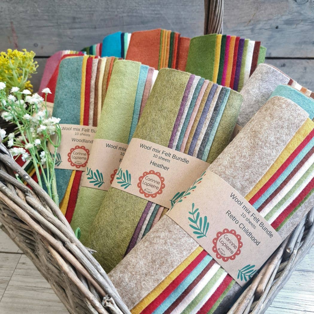 Felt Bundle of 10 Sheets - 10 themes: Bohemian