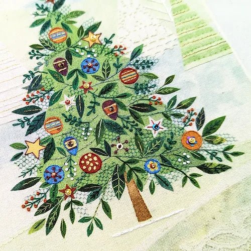 Christmas Tree Stitch Kit Beaks and Bobbins design