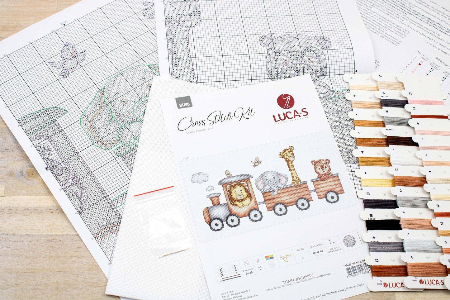 Cross Stitch Kit Luca-S - Train Journey, B1190