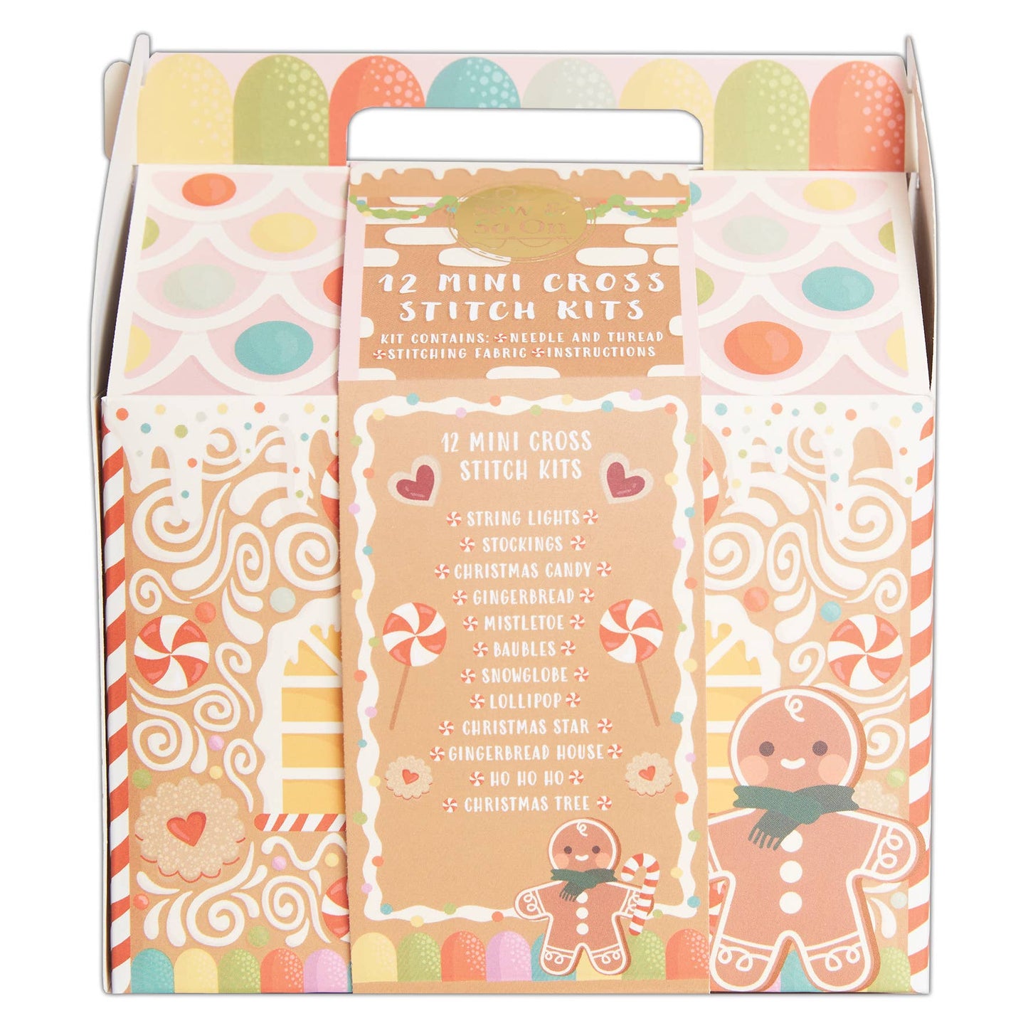 Sew & So On Mini Cross Stitch Kits 12 Designs Gingerbread
