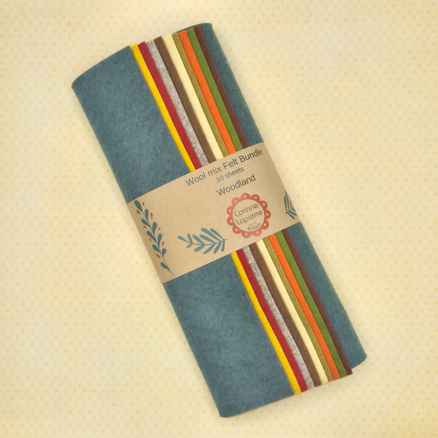 Felt Bundle of 10 Sheets - 10 themes: Bohemian