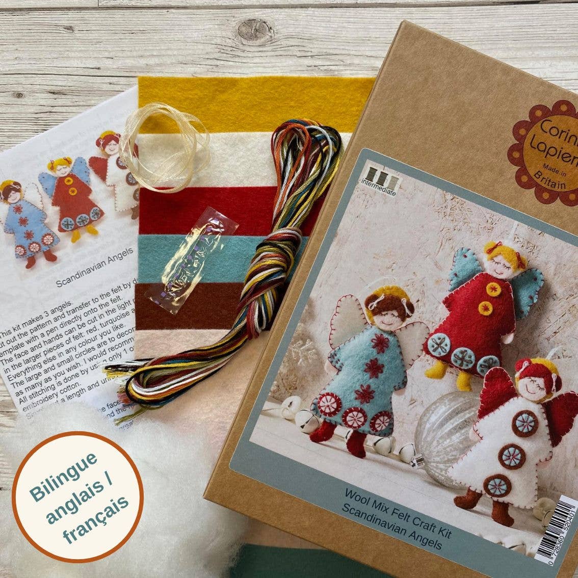 Scandinavian Angels  Felt Craft Kit: English