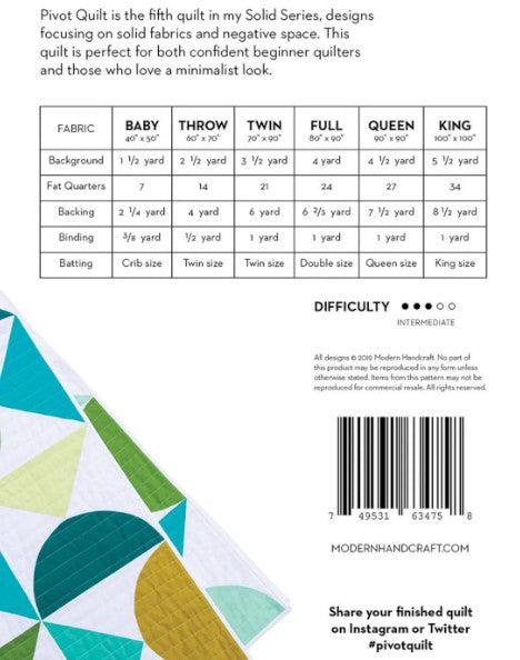 Pivot Quilt Pattern - Modern Handcraft