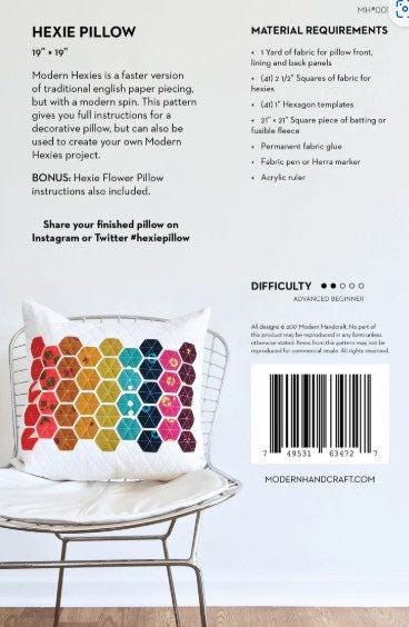 Hexie Pillow Quilt Pattern - Modern Handcraft