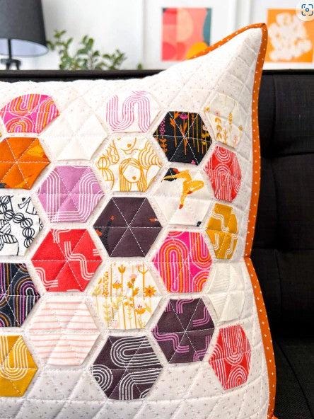 Hexie Pillow Quilt Pattern - Modern Handcraft
