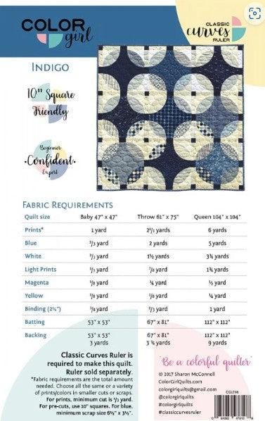 Color Girl Quilting Pattern Indigo